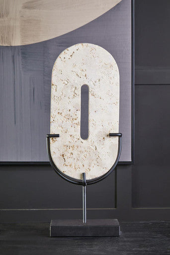 Tibor Travertine Large Sculpture