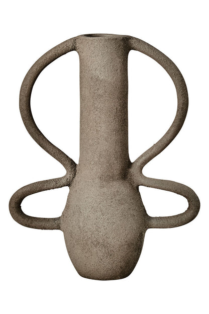 Deriva Small Textured Grey Vase