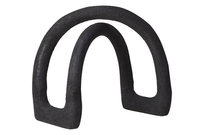 Deriva Textured Black Sculpture