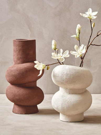 Dunas Large Textured Red Bubble Vase