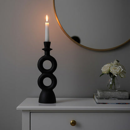 Large Black Candle Holder | Hapax