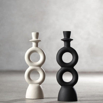 Hapax Large Cream Candle Holder