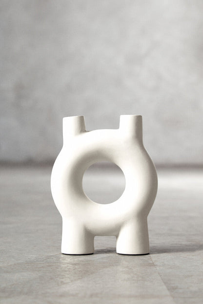 Hapax Small Cream Candle Holder