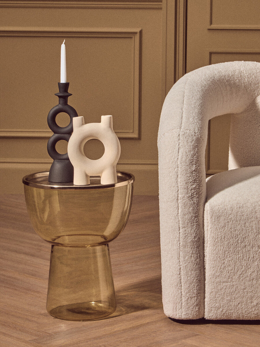 Hapax Small Cream Candle Holder