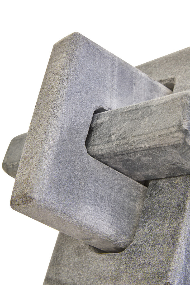 Nason Grey Marble Knot Sculpture