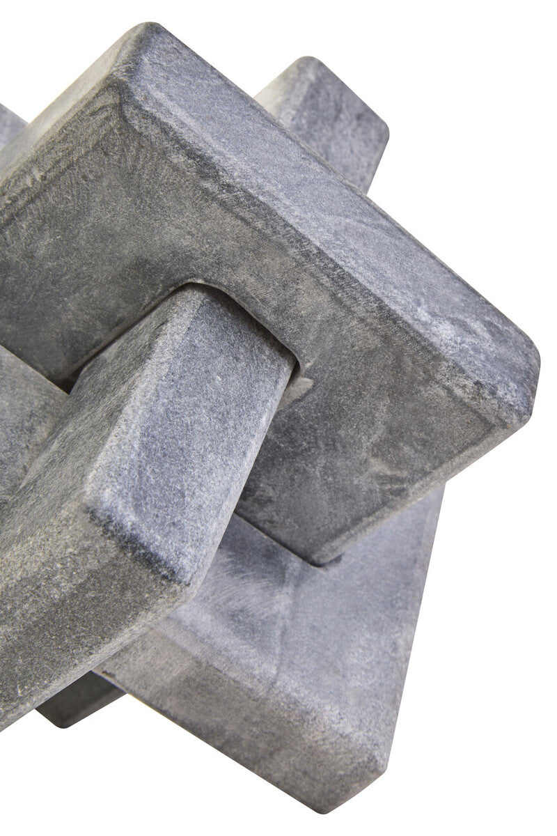 Nason Grey Marble Knot Sculpture