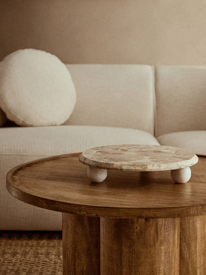 Santino Chocolate Marble Riser