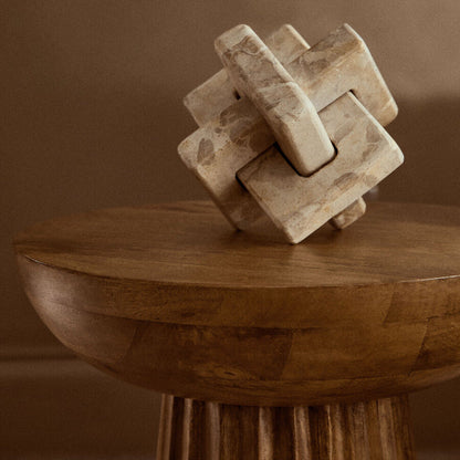 Santino Chocolate Marble Knot Sculpture