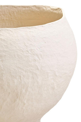 Sanai Cotton Mache Large Beige Planter