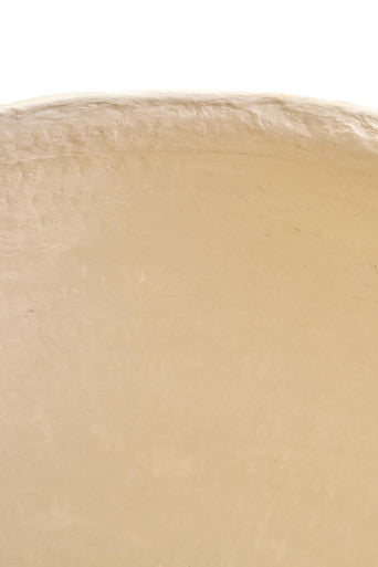 Sanai Cotton Mache Large Beige Planter