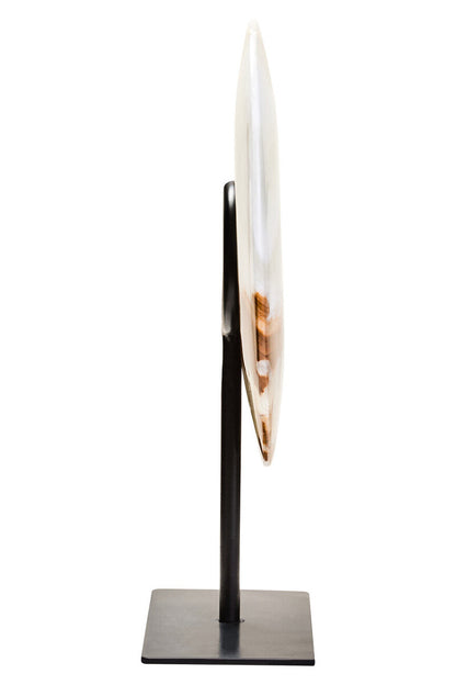 Small Round Dia 20cm Onyx Disc Sculpture | Oleena