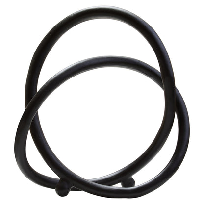 Prato Matte Black Nickel Finish Twist Sculpture