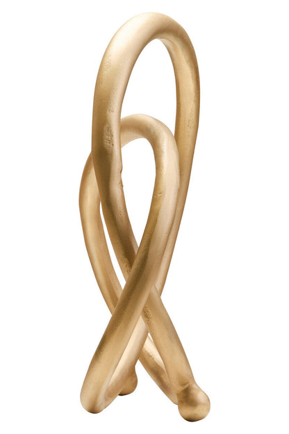 Prato Matte Gold Finish Twist Sculpture