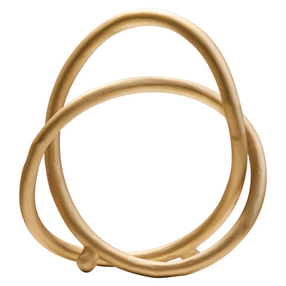 Prato Matte Gold Finish Twist Sculpture