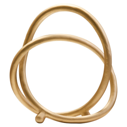 Prato Matte Gold Finish Twist Sculpture