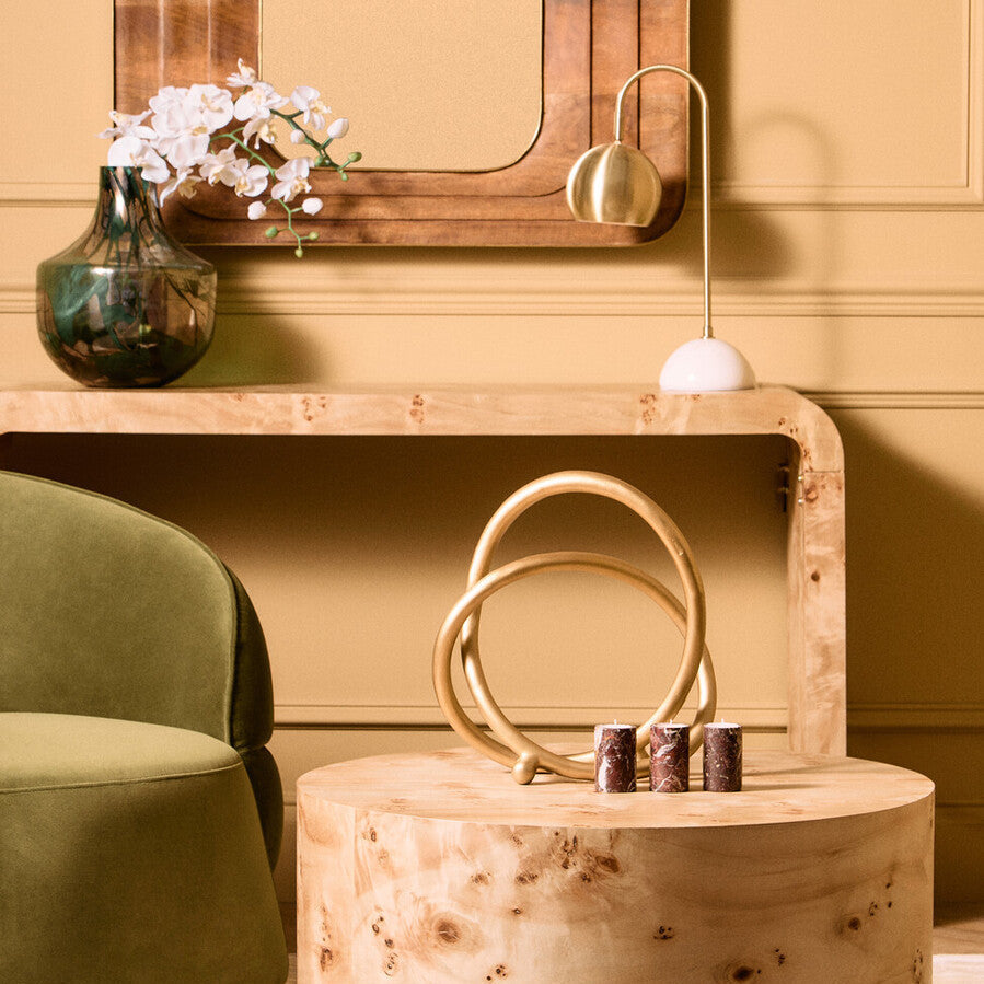 Prato Matte Gold Finish Twist Sculpture