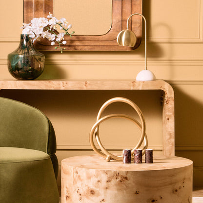 Prato Matte Gold Finish Twist Sculpture