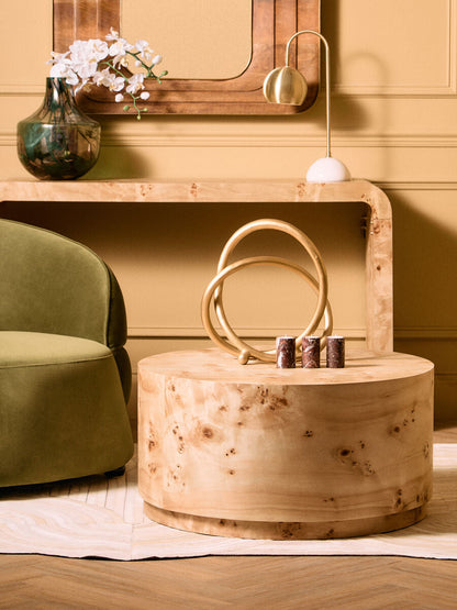 Prato Matte Gold Finish Twist Sculpture