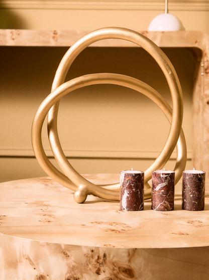 Prato Matte Gold Finish Twist Sculpture