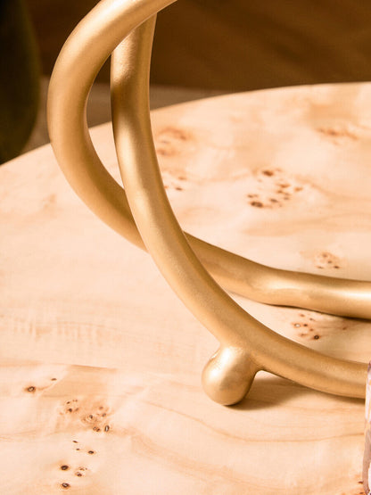 Prato Matte Gold Finish Twist Sculpture