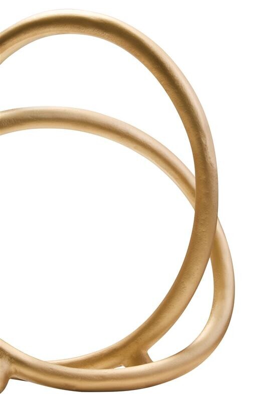 Prato Matte Gold Finish Twist Sculpture