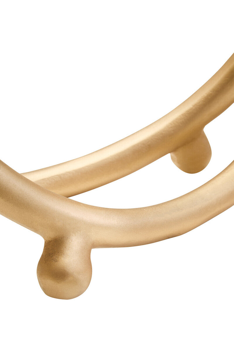 Prato Matte Gold Finish Twist Sculpture