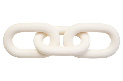 White Wood 3 Link Chain Decor | Cato