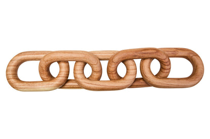 Cato Natural Wood 5 Link Chain Decor