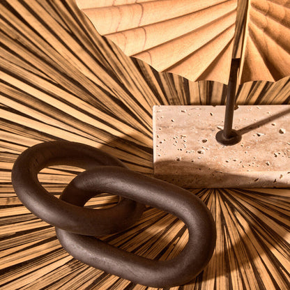 Cato Black Wood 2 Link Chain Decor