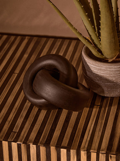 Black Wood Large Knot Decor | Cato