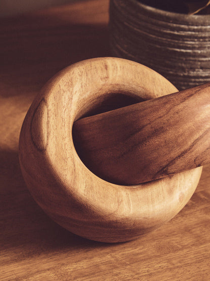 Natural Wood Large Knot Decor | Cato