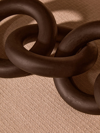 Cato Black Wooden 5 Link Chain Decor