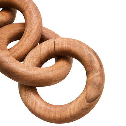 Cato Natural Wooden 5 Link Chain Decor