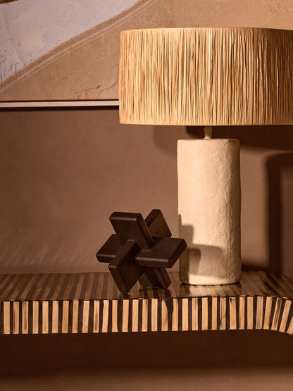 Cato Black Wood Sculpture