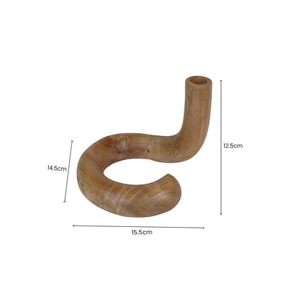 Arlo Natural Wood Candle Holder