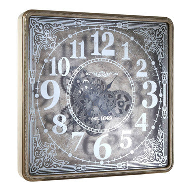 Antique Gold Square Wall Clock | Carlin