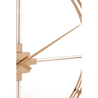 Beauly Gold Finish Metal Wall Clock