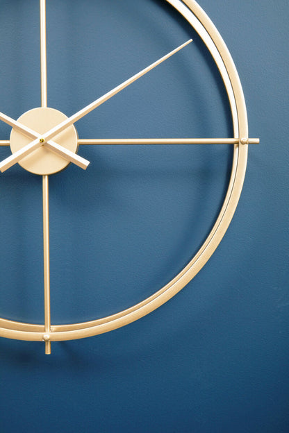 Kent Large Gold Finish Wall Clock