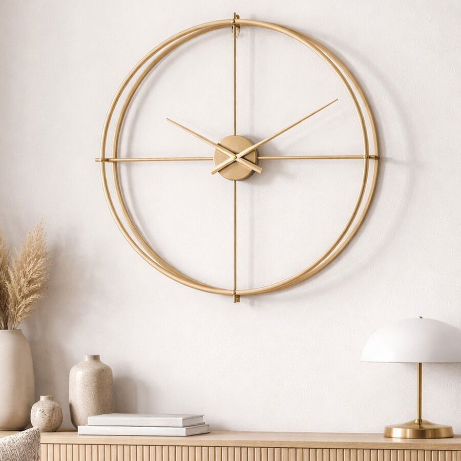 Kent Large Gold Finish Wall Clock