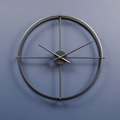 Kent Large Black Finish Wall Clock