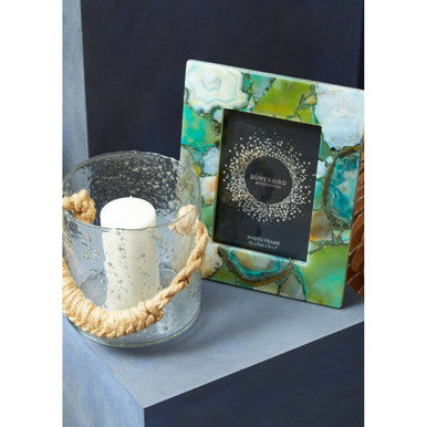 Bowerbird Large Green Agate 5In X 7In Photo Frame