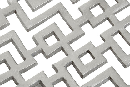 Delphi Large Plate in Silver Finish