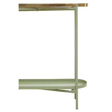 Sabia Green And Gold Iron Console Table