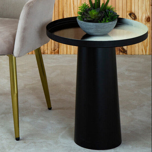 Ramus Black And White Ombre Side Table