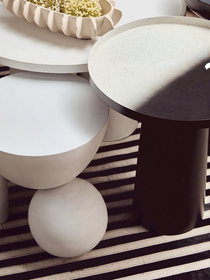 Ramus Black And White Ombre Side Table