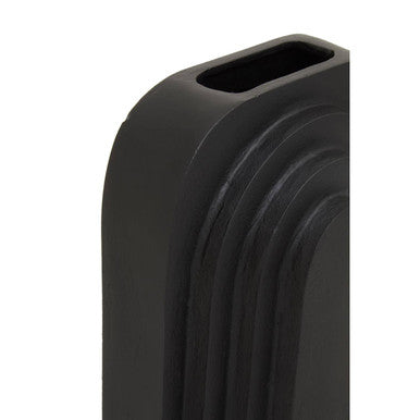Hapax Tall Matt Black Finish Vase