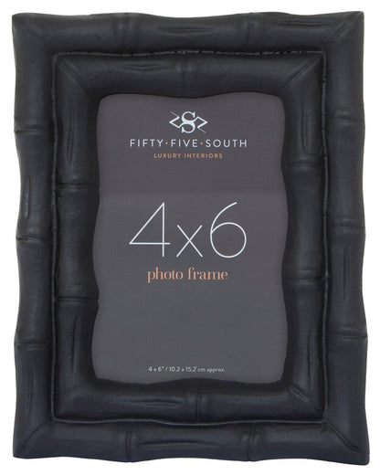 Hiba 4 X 6 Black Finish Bamboo Effect Photo Frame