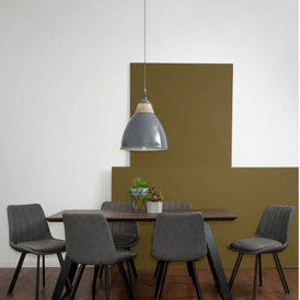 Large Grey Bell Shaped Pendant Light | Oslo