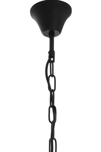 Hampstead Black Finish Small Pendant Light With Hints of Gold