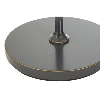 Hampstead Black Finish Floor Lamp With Gauze Shade